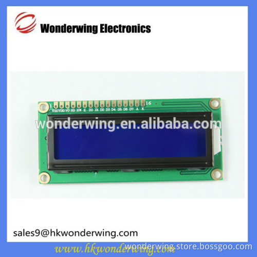 high quality white letters on blue 5V 1602A TFT LCD display